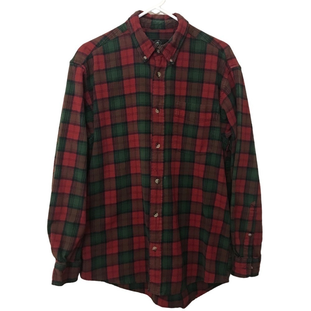 Redhead Button Down Plaid Flannel Long Sleeve Shirt